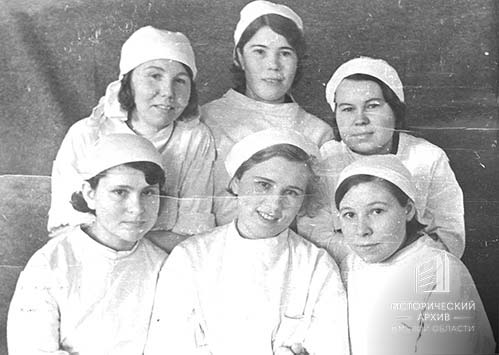 Медицинские сестры одного их омских госпиталей